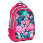 Yaygan Kids Pembe Yeşil Flamingo Kız Çocuk İlk ve Orta Okul Çantası