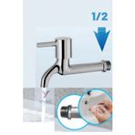 Yayke Çubuk Kol Aç Kapa Tek Girişli Banyo Tuvalet Bahçe Musluğu (pirinç)
