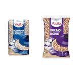 Yayla Dermason Fasulye 1 Kg ve Yayla Koçbaşı Nohut 9 Mm (1 Kg)