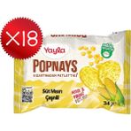 Yayla Popnays Süt Mısırı Çeşnili Mısır ve Pirinç Patlağı 34 G X18 - 612 gr