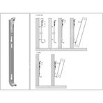 Yaylı Panel Radyatör Konsol Ayağı 50Cm Montaj Askısı