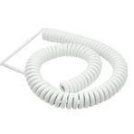Yaylı Spiral Kablo, 0.5mm2 20AWG Spiral Electric Wire Stretch 10 Meters PU Outdoor Retractable Multiple Sizes(3 Cores)