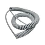 Yaylı Spiral Kablo, 2 Core 0.35mm2 Retractable PU Insulated Flexible Spiral Cord Electric Wire Multiple Sizes(Stretch 3 Meters)