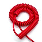 Yaylı Spiral Kablo, 20AWG 0.5mm2 Spiral Stretchable 3m Flexible PU Wire Retractable 2/3 Cores(2 Cores)