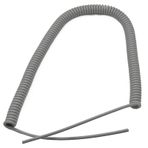 Yaylı Spiral Kablo, 22AWG 0.3mm2 Heat Resistant PU Spiral Electric Wire 7m Retractable Cord Multiple Cores(4 Cores)