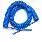 Yaylı Spiral Kablo, 3 Core 1.5mm2 (15AWG) PU Copper Spring Retractable Industrial Cable, 11-20 meters(Stretch 16 Meters)