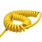 Yaylı Spiral Kablo, 3 Core Expandable Spiral PU Cable 10 Meters Stretch Copper, Multiple Sizes(17AWG 1mm2)