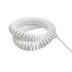 Yaylı Spiral Kablo, 4 Core Spring Spiral Electric Wire Stretch 1 Meter PU Insulation Multiple Sizes(4mm2 11AWG)