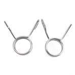 Yaylı Yaka Kilit Klipsleri, 50 mm Barbell için, Ağır Hizmet Tipi METALler Ağırlık Kaymasını Önlemek İçin Halter Kelepçeleri, Standart Kaldırma Kiti Aksesuarları, Spor Salonu Gücü için (2 Adet)
