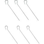 Yaylink 6 ADET Çelik Çadır Kazığı – 30 cm Uzunluk 4.5 mm Kalınlık Tente & Branda Için Gümüş Renk Galvaniz Kaplamalı Aşınmaya Karşı Dirençli Çadır Kazığı - 4.5 x 300