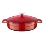 Yayvan Döküm Tencere - 24 cm - Renkli - tek ebat