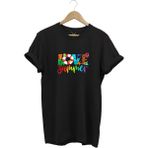 Yaz Love Summer Yazı Baskılı Deniz Sahil Kumsal Desenli %100 Pamuk Regular Fit Bisiklet Yaka T-Shirt - XL - Siyah