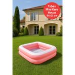 Yaz Serinliği Kare Çocuk Havuzu – 86X25 Pembe