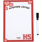 Yaz Sil Kişiye Özel Harf Alışveriş Listesi Manyetik Buzdolabı Planlayıcı Notluk Buzdolabı Magnet