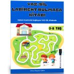 Yaz-sil Labirent Bulmaca Kitabı 34 Süper Labirent Bulmaca