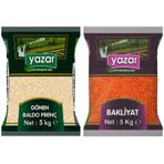 Yazar 5 kg Gönen Baldo Pirinç + 5 kg Kırmızı Mercimek