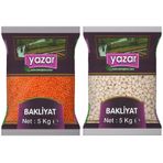 Yazar 5 Kg Kırmızı Mercimek + 5 Kg Çumra Fasulye