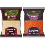 Yazar 5 kg Osmancık Pirinç + 5 kg Kırmızı Mercimek