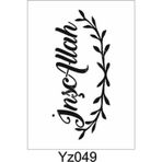Yazı Desenler Stencil Şablon (15x30) Yz-049