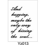 Yazı Desenler Stencil Şablon (21x30) Yz-013