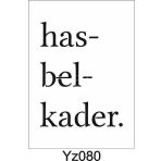 Yazı Desenler Stencil Şablon (21x30) Yz-080