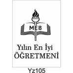 Yazı Desenler Stencil Şablon (25x25) YZ-105