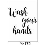 Yazı Desenler Stencil Şablon (25x25) Yz-172