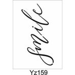 Yazı Desenler Stencil Şablon (25x35) YZ-159