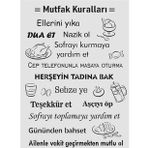 Yazı Desenler Stencil Şablon (35x50) YZ-295