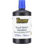 Yazı Tahta Kalem Mürekkebi 250 ml 1 Adet Brons Tahta Kalemi Mürekkebi Kolay Silinebilir 250 gr Okul Sınıf - Mavi - Standart - 100 ml