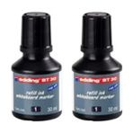 yazı tahtası kalemi mürekkebi siyah 30 ml 2li set