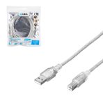 YAZICI KABLOSU USB ŞEFFAF 3MT S-LİNK SL-U2003