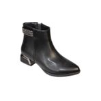 Yazkıs Kadin Siyah Krem (Nut) Cilt Bilegi Tasli 11Cm Bilekboyu Fashion Bot