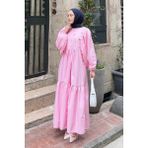 Yazlık Elica Elbise Şeker Pembesi - XL