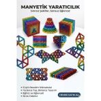 Yazline Global 216 Parça 5mm Manyetik Top Seti | Sihirli Mıknatıslı Küp Yapı Oyuncak | Stres ve Rahatlama I�