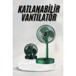 Yazline Global Katlanabilir Teleskopik Şarjlı Fan Masaüstü Soğutucu Vantilatör - Renkli