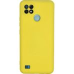 Yazline Global Mey Ithalat® Realme C21 Kılıf Nano Içi Kadife Silikon - Sarı
