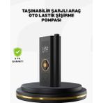Yazline Global Taşınabilir Dijital Lastik Şişirme Cihazı Güvenli ve Pratik Kullanım - Renkli
