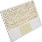 Yazline Global Touchpad Uyumlu Bluetooth Klavye Slim Kablosuz Wifi Q Klavye - Renkli