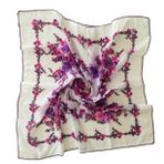 Yazma, Yemeni, Tülbent, 100x100cm, Kenarları Kroşetalı, Tamamen Pamuklu, Terletmez
