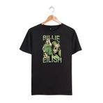 YAZOİN Bıllıe Eılısh 2 Kız Kadın T-Shirt Kısa Kollu Bisiklet Yaka Erkek Çocuk Regular Fit Giyim Oversize