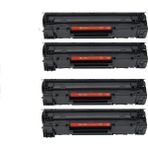 YB Hp 85A (CE285A) P1102, M1212, M1217 Uyumlu (4 Adet) Siyah Çipli Muadil Lazer Toner (Avantaj Paketi)