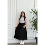 yb yağmur butik Vatkalı T-Shirt Garnili Elbise