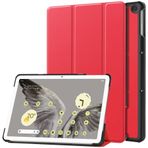 YBROY Google Pixel Tablet 11.0 için Kılıf, Premium Deri Kapaklı Tablet Kılıfı, Stand Fonksiyonlu Otomatik Uyanma/Uyku, Google Pixel Tablet 11.0 için Kapak (Kırmızı)