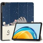 YBROY Huawei MatePad SE için kılıf, birinci sınıf deri kapaklı tablet kılıfı, stand fonksiyonlu otomatik uyanma/uyku, Huawei MatePad SE için kılıf. (kayısı çiçeği)