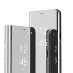YBROY Kapak Xiaomi Poco M6 PRO 4G, Kılıf Kapak Ayna Kaplama Uyku/Uyandırma Fonksiyonu, Braketi Fonksiyonu, Akıllı Kapak Kılıf Xiaomi Poco M6 PRO 4G için.(Gümüş)
