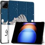 YBROY Xiaomi Pad 6S Pro 12.4 için Kılıf, Premium Deri Kapaklı Tablet Kılıfı, Stand Fonksiyonlu Otomatik Uyandırma/Uyku, Xiaomi Pad 6S Pro 12.4 için Kapak (Kayısı çiçeği)