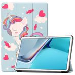 YBROY Xiaomi Pad 6S Pro 12.4 için Kılıf, Premium Deri Kapaklı Tablet Kılıfı, Stand Fonksiyonlu Otomatik Uyandırma/Uyku, Xiaomi Pad 6S Pro 12.4 için Kapak (Tek Boynuzlu At)