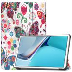 YBROY Xiaomi Pad 6S Pro 12.4 tablet için kılıf, ultra ince otomatik uyanma/uyku fonksiyonu, stant fonksiyonu, poliüretan deri koruyucu kılıf, Xiaomi Pad 6S Pro 12.4 için (kelebek)