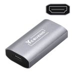 YCBUENO Video Yakalama Kartı, 4K HDMI/Dişi Tip C/Dişi Full HD 1080P/60fps, Canlı Yayın için HDMI Yakalama Kartı, DSLR, Yüksek Çözünürlüklü Edinme, Oyun, Canlı Yayın için Video Yakalama Cihazı